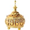 JHXhhthongtong Bruciatore di Incenso Vintage in Metallo, Arabo a Forma di Torre per Aromaterapia - Ornamento per Decorazione Ufficio e Casa