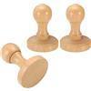 PATIKIL Maniglia Tonda in Legno da 45 Mm, Pz3 Pomelli in Legno Supporti per Timbri Maniglie per Cassetti per La Creazione di Timbri Fai da Te Scrapbooking, Marrone