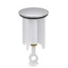 fuxunamz Tappo universale per lavandino, 40 mm, altezza regolabile, in ottone, gomma, plastica, antiruggine