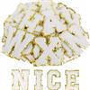 ASTARON 26 pezzi Toppe di lettere autoadesive Adesivi di lettere di ciniglia, toppe ricamate applique dalla A alla Z Toppe di stoffa dell'alfabeto per vestiti, borse, cappelli, accessori fai da te