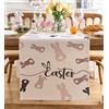 Vorysum Carino Conigli Runner Tavola Moderno Pasqua Runner da Tavolo Primavera Tovaglia Pasquale Addobbi Pasquali per la Casa Stagionale Cucina Tavolo da pranzo Vacanze Feste 40 x 140 cm