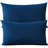 Miecoae Coppia di Federe Cotone, Set di 2 Tessuti per Cuscino Letto, Chiusura a Busta, Tinta Unita, Misura Standard 50x70 60x80 CM Copricuscino Divano(O1,80x60cm Set of 2)
