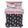 Franco Sanrio Kuromi & My Melody Bedding - Set di biancheria da letto, 7 pezzi, super morbido, accogliente, reversibile, copripiumino e lenzuola, con federa (prodotto con licenza ufficiale)