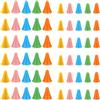 TRKETK 60 Pezzi Protezioni Punte Colorate per Ferri da Maglia Protezione della Punta Dell'Ago per Maglieria in Gomma Ferri da Maglia Cappucci per Aghi Strumenti di Cucito Accessori
