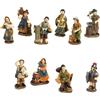 PABEN Set 10 Figurine Personaggi per Presepi (Mestieranti, Soldato e Pastori) 5 Cm in Resina