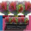PASDTFB 14 Pezzi Fiori Finti da Esterno Fiori Finti per Decorazioni Piante Finte da Interno Esterno Resistenti ai Raggi UV Fiori Artificiali di Lavanda Piante Artificiali per Balcone Casa Giardino Matrimonio