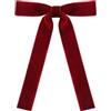 CWOQOCW 36 confezioni di fiocchi natalizi in velluto per albero di Natale, nastri in velluto decorativi con nodi dorati per ghirlande festive e decorazioni eleganti (rosso vino)