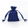 SHTGOI 10 sacchetti in raso, piccoli sacchetti in organza, per gioielli, in seta, per matrimoni, matrimoni, compleanni, festival, feste, blu marino
