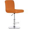 ZZDZW Coprisgabello da Bancone da Pub Coprisgabelli Cucina con Schienale, Fodere Antipolvere Lavabili Elastiche per La Cucina della Sala da Pranzo Copri Sgabello da Bar ( Color : Orange , Size : Set of 4 )