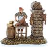 Moranduzzo Salumiere per Presepe da Cm 10 Scala 1:20 - Statuine Presepe Indistruttibili - Stile 700', Pittura Rifinita a Mano, Prodotto Ufficiale, Made in Italy, Scultore M. Landi