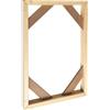 VersaGenius Kit di cornici in legno fai da te, kit da appendere per quadri in legno per dipinti su tela, poster, stampe, decorazione da parete per la casa, esposizione artistica da parete, cornice di montaggio
