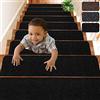 DLD Pedate per scale 8 x 30 guide per scale interne antiscivolo per gradini in legno, strisce antiscivolo da 14 pezzi per sicurezza e presa (nere)