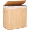 SPRINGOS Cesto portabiancheria pieghevole a 3 camere, 150 l, HA0154