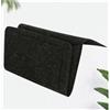 Wanfoou Tasca Portaoggetti Da Letto, Tasca Portaoggetti da Letto Da Appendere, Feltro da Comodino Organizzatore Tasca, Per Libri, Occhiali, Cellulari, Telecomandi (black)