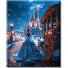 AG.AIIEU Diamond Painting Principessa per adulti, Diamond Painting Girls Set fai da te 5D, 30 x 40 cm