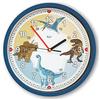 Bruni Orologio da parete per bambini con dinosauro - Orologio da parete per bambini per ragazze e ragazzi, senza ticchettio, silenzioso