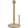 Westmark Portarotolo - stabile portascottex da cucina, dispenser da appoggio con dispositivo di strappo per tutti i comuni rotoli da cucina, base stabile - bambù, acciaio inox