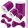 LEREATI Filo Nylon per Braccialetti 1.5mm x 100m Coda di Topo Cordoncino per Collane Filo Non Elastico per Braccialetti Resistente Filato Gioiello, Filo per Macrame, Perline, Fai da Te (Rosso Rosa)
