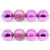 OXYN Palline Natalizie Miste Albero di Natale Set Decorativo in Plastica con Palline Lucide, Opache e Brillantini Colori Addobbi Festivi per Casa, Negozio, Matrimonio (Fucsia, 8pz Diametro 7cm)