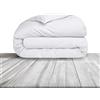Home Tresor - Piumino Letto Singolo 1 Piazza Primaverile Estivo in Morbida Microfibra 200gr./mq | Piumone 1 Piazza Leggero cm. 150x200 Bianco