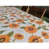 Pago Poco Tovaglia Rettangolare Fantasia LAVANDA e GIRASOLE In Tutte le Misure 100% Cotone MADE IN ITALY Novita' 2021!!! (140x240)