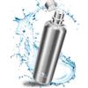 MATE OF STEEL - Compatibile con SodaStream Easy & DUO - Bottiglia Acqua 1.0L in Acciaio Inossidabile - Borraccia Acqua Lavabile in Lavastoviglie, Adatta all'Anidride carbonica - Borraccia Acciaio