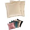 Moon 2-pack copricuscini, copricuscini, cuscini decorativi, copricuscini decorativi, circa 50x50 cm, in velluto nobile, Flora (natura)