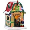 LEMAX Tana della Renna Cupido con luci led Cupid's Den in resina H13.2x9.3x9.3 cm