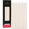 Zan Village Homeware Taper Dinner Candles, confezione da 10, avorio