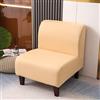 JORTUIO Copripoltrona Senza Braccioli, Elasticizzato 1 Posto Universale Senza Braccioli Copridivano,Moderna Antiscivolo Accent Chair Cover Protettiva Lavabile, con Fondo Elastico