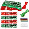YAAVAAW 30 Pezzi Christmas Crackers Decorazioni Natale Sfuso,Cracker Natalizi Set di Lusso con Cappello Scherzi No Snap Adulti Bambini,Diy Regali Scatole Rosso Verde Giochi per Regali Famiglia Feste di Natale