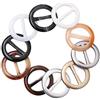 SUPVOX 20 pz Anelli per Sciarpa in Resina Sciarpa Rotonda Fibbia Clip per Magliette Vestiti - Colore Casuale