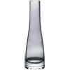 Bamboopack Vaso in vetro soffiato fatto a mano, con stelo singolo, vaso per boccioli, centrotavola per matrimoni, ricevimenti da pranzo, fiori singoli (grigio), 21 cm
