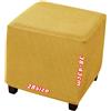 YNJJKA Coprisgabello Elasticizzati Ottoman Cover, Copri Pouf Ottomano, Velluto Jacquard, Fondo Elastico Lavabile, Personalizzabile, Copertura Protettiva per Poggiapiedi Quadrato(1964,35 x 35 cm 14 x 14 inch)