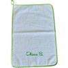 Generico Asciugamano asilo unisex personalizzato con nome ricamato, salvietta scuola materna della infanzia personalizzabile con ricamo in colore a scelta1 pezzo (verde)