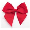 Italian Options Fiocchi grandi in grosgrain autoadesivi, confezione da 6 pezzi, larghezza fiocco 10 cm, rosso