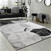 Paco Home Tappeto Di Design Per Salotto Motivo A Cerchio Grigio Crema Prezzo Eccezionale, Dimensione:60x100 cm