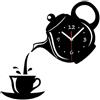 yufana Orologio da Parete Moderno Fai da te, Orologi da Parete 3D, Orologio da Parete Fai da te, Orologio da Muro Design Moderno, Adatto a Soggiorno, Cucina, Camera da Letto, Ufficio, Hotel(Nero)