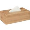 Ichigo Ichie Scatola per fazzoletti di bambù, supporto rettangolare per fazzoletti di carta, porta fazzoletti di carta, dispenser di fazzoletti ricaricabile, ideale per casa e ufficio, realizzato in bambù, 22,2 x