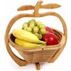 GMMH-Ciotola Decorativa in bambù, Pieghevole, Ciotola per Frutta, per Apple 2
