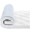 BedStory Topper in gel 200 x 200 cm, altezza 7,5 cm, in gel memory foam, H2 e H3, con rivestimento rimovibile e lavabile