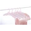 Cocomaya 43 cm Appendiabiti imbottito in raso rosa antiscivolo extra large senza urti per cappotti, maglioni, abito da sposa Confezione da 5