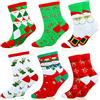 HOWAF 6 Paia Calzini natalizi Nuovi per Adulti e Bambini, Calzini Caldi di Natale per Donna Uomo Donna Ragazza Ragazzi Regalo di Natale Calzini Unisex