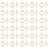 UNICRAFTALE Set di 30 Chiusure in Acciaio Inox Rotonde IQ Chiusura a T Ponticello collane Dorate Fermagli per Gioielli Fai da Te collane bracciali Gioielli Gioielli