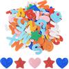 AIOUHMYM 200 Pz Adesivi Lettere Alfabeto Gomma Crepla Glitter, Sticker Lettere Adesive Gommapiuma per Fai da te, Lavori Creativi, Bricolage scrapbooking, decorazione