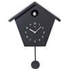 Cuco Clock orologio a cucù SCHWARZWALDHAUS 25 x 28,5 x 12cm, pendolo da parete, moderno orologio della Foresta Nera, pendolo con funzione notte, canto degli uccelli, suono del verso dell'uccello