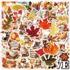 BSITSSS 100 Pezzi Adesivi Scrapbooking Autunno, Stickers Vintage Aesthetic,Foglie Autunnali Foresta Animali Adesivi Autunno per Scrapbooking Accessori Diario Calendario Cartolina d'auguri Album Fai da