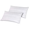 Vico Casa® Coppia federe copriguanciale con cerniera in 100% cotone - Set da 2 copricuscini 50x80cm (Diamond)