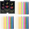 TAIVIN Candele Decorative,36 Candela Colorate,1,2 x 16 cm Bugia Piccole