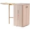 Liberoshopping Mobile Asse da stiro Multiuso Jolly in legno con ante (Rovere Sbiancato)